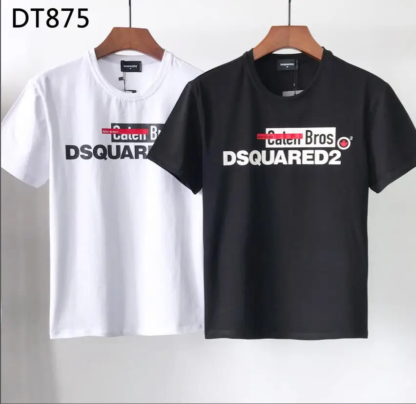 

Новинка 2022, Классическая модная трендовая футболка Dsquared2 с принтом и коротким рукавом, графические футболки в стиле Харадзюку, мужская одеж...