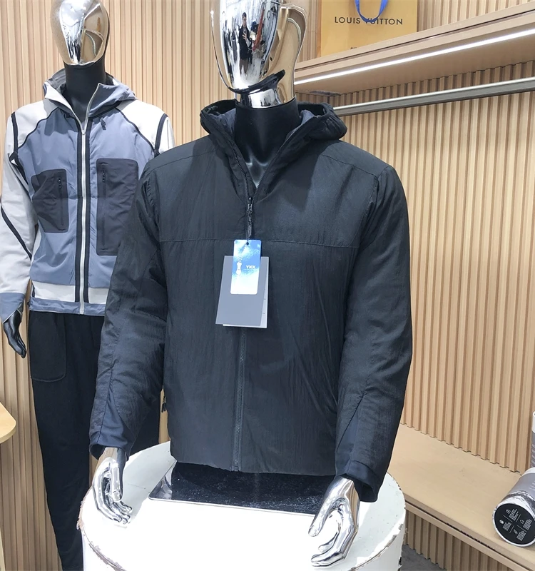 Warmer than Down jacket! C Cotton Filled One Coat Double Purpose Winter Double-Sided Wear High end Function Hood Outdoor down...