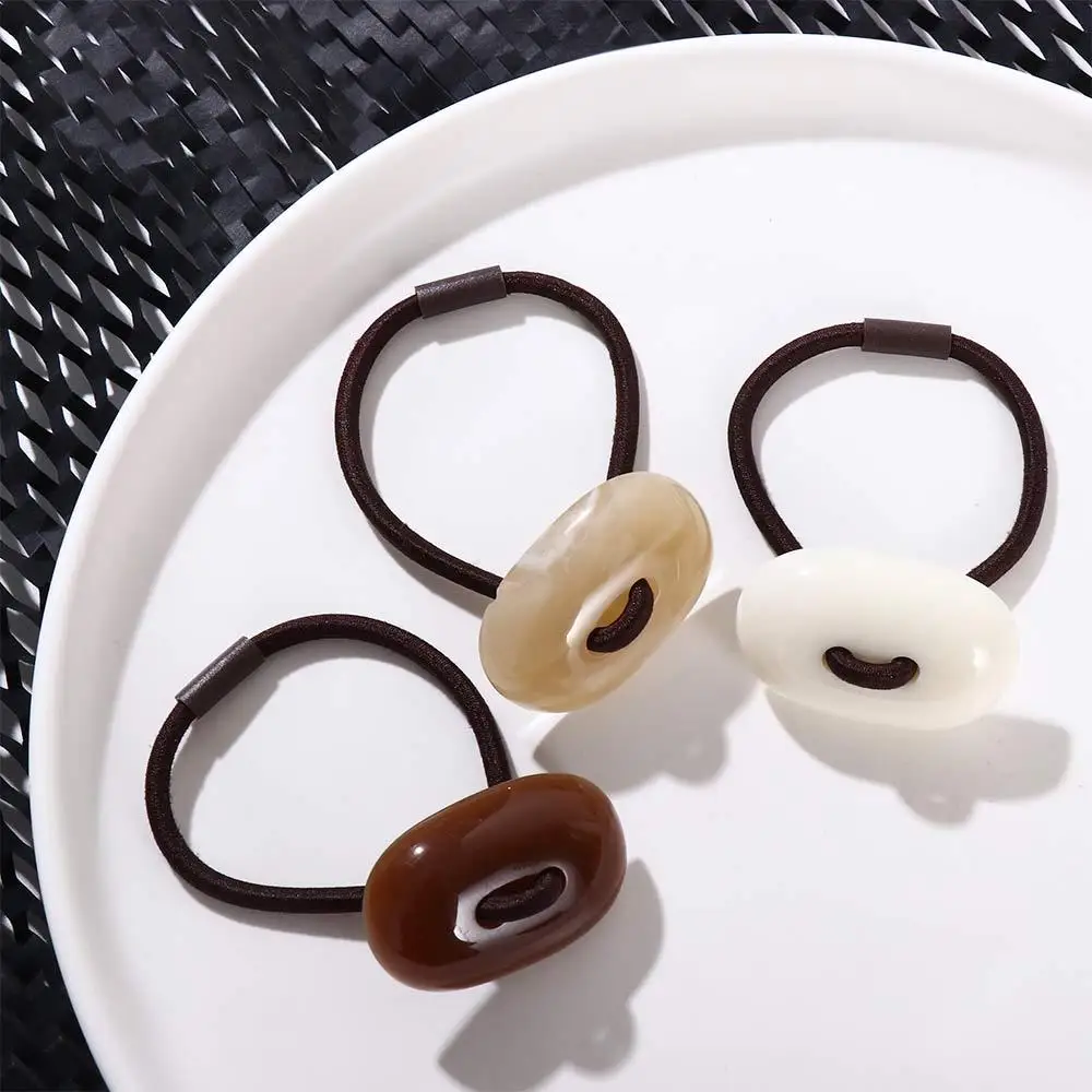 

Simple Cute Head Rope Cobblestone Rubber Band Hair Tie Elastic Hair Ring Black Hair Rope Korean Style Headwear Female Hair Ties