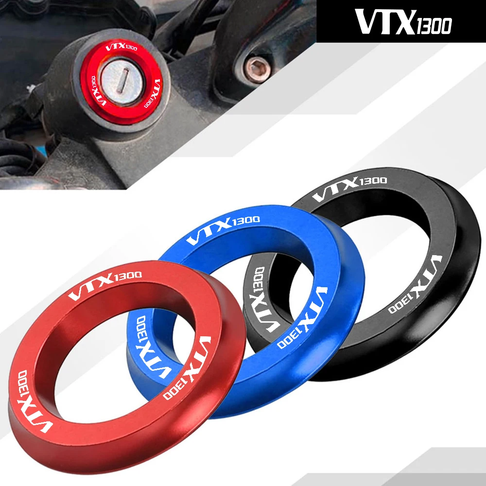 

Motorcycle Ignition Starter Lock Ring Key Hole Ring Cover Keyhole Protective Cover FOR HONDA VTX1300 2003-2010 2004 2005 2006