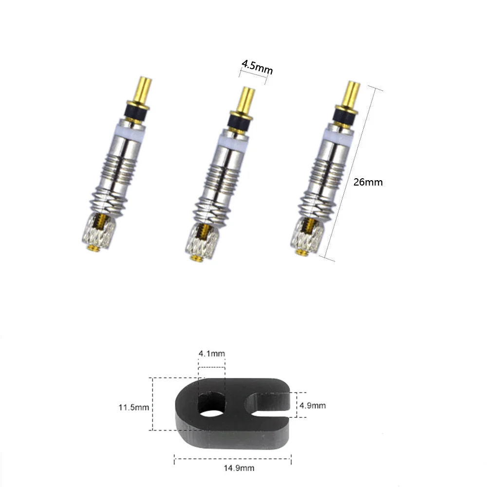 

Bicycle Presta Valve Core Brass Material CNC-machined Nickel-plated For MTB Road Tubeless Rim Nozzle Optional Metal Tool