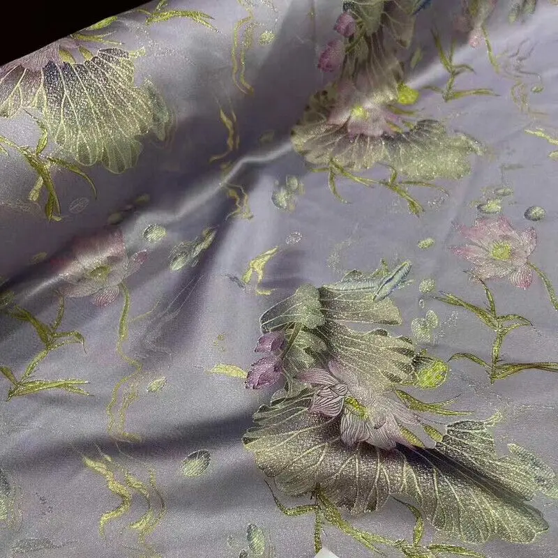 Тканая атласная ткань в китайском стиле из натурального шелка 24momme3d пара HANAJIRUSHI