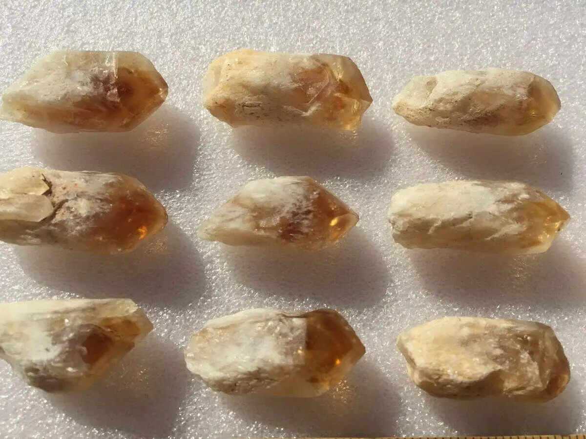 

100 г, необработанный натуральный цитрин, точечный грубый Кристалл, лечебный камень, минеральный домашний декор