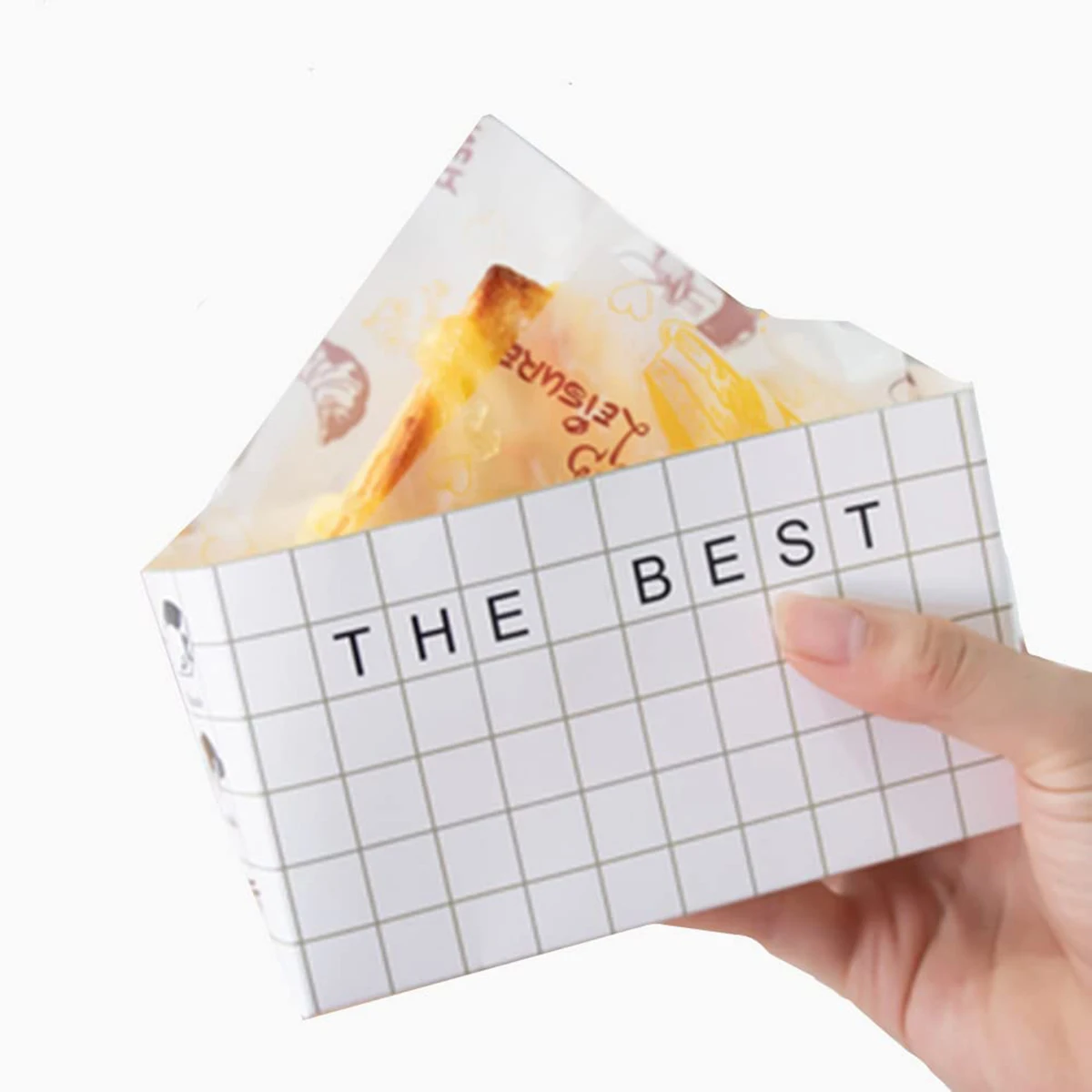 Коробка для упаковки сэндвичей жареное яйцо толстый омлет сэндвич-тост хлеб