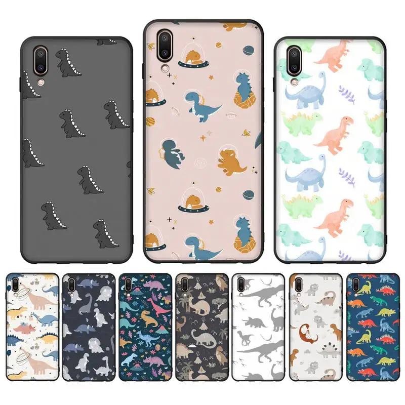 

Cute Dinosaur Baby Fashion Phone Case for Vivo Y91C Y11 17 19 17 67 81 Oppo A9 2020 Realme c3
