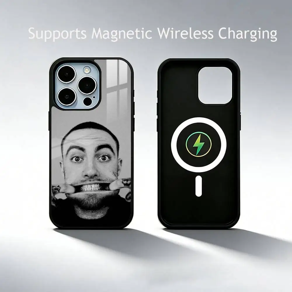 Фото Чехол для телефона Mac Miller Rapper Honor для iPhone 17, 16, 15, 14, 13, 12, 11 Plus, Pro с поддержкой магнитной беспроводной зарядки №2