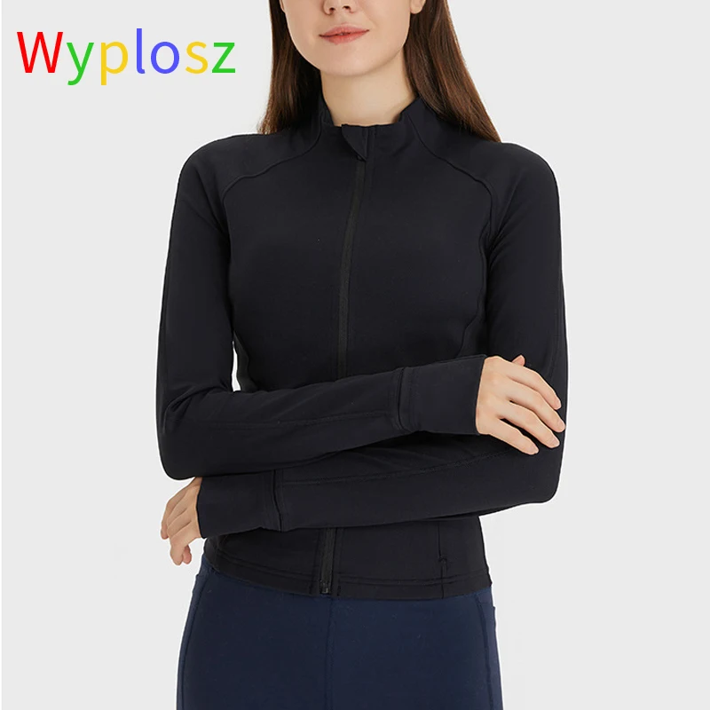 Wyplosz Yoga Jacket Zipper Sports Top Activewear Comfortable Big Women Fitness High-neck Workout Underwear Sportswear Winter