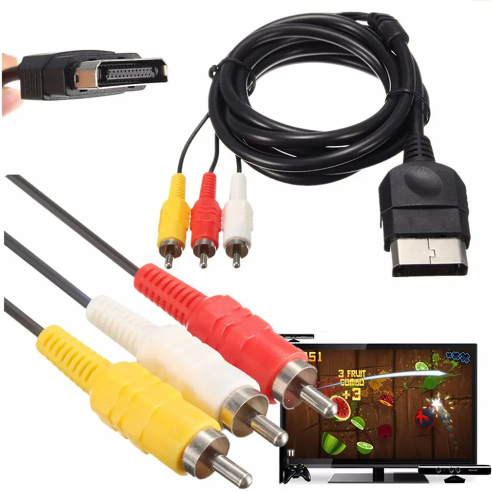1x 6FT AV Audio Video Composite Cable Cord RCA Cable for XBOX CLASSIC 1  Standard-definition TV or Monitor | Электроника | АлиЭкспресс