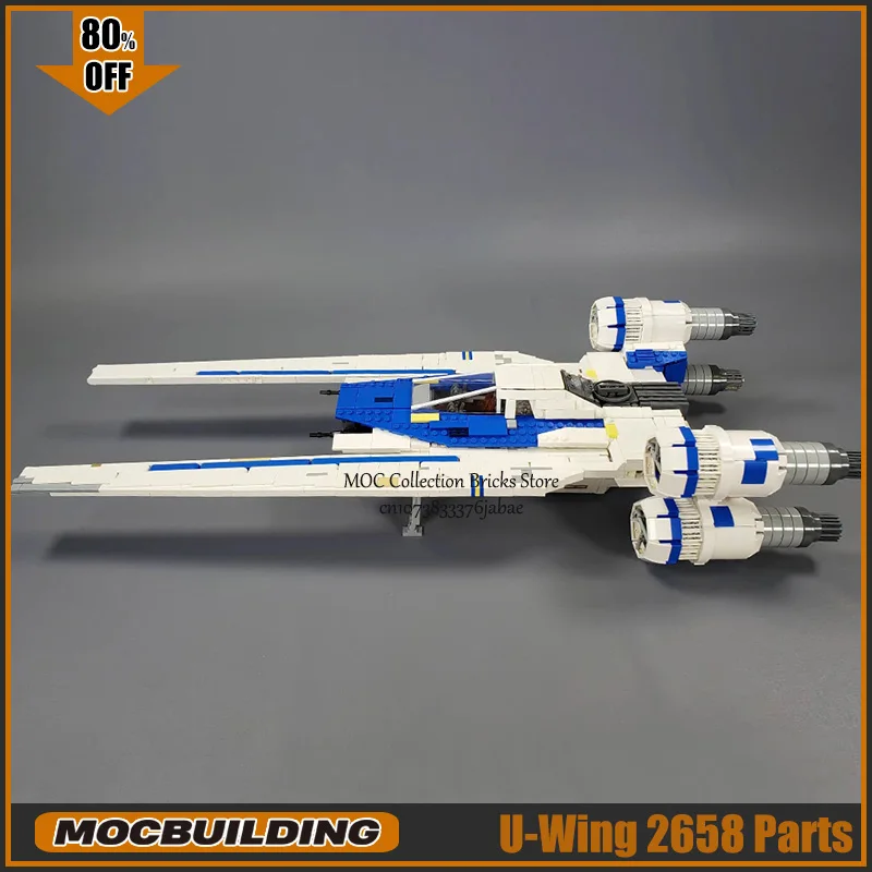 Фото Фильм Сцена MOC Строительный Блок U Модель Крыло Starfighter Технология Кирпичи DIY Сборка Коллекция Космический корабль Игрушки Рождественские подарки №4