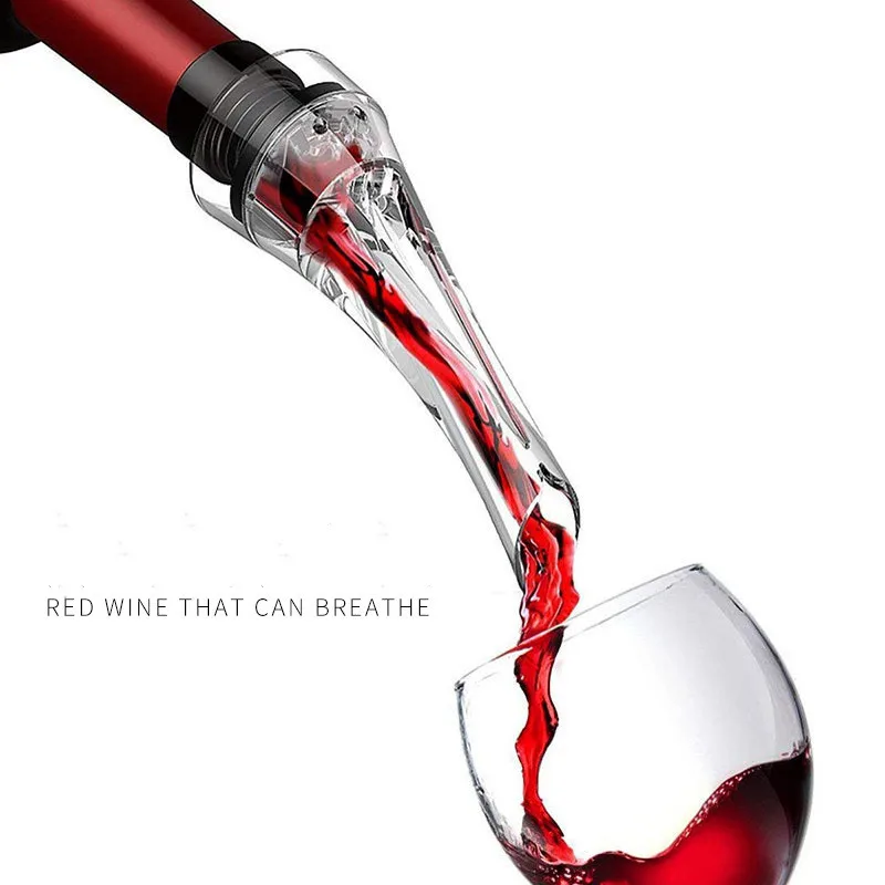 

New Magic Wine Decanter Red Wine Aerating Pourer Spout Decanter Wine Aerator Quick Aerating Pouring Tool Pump Portable Filter