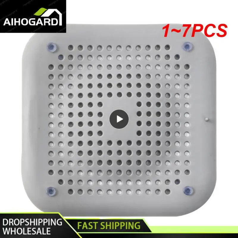 

1~7PCS Hair Filter Sink Anti-blocking Strainer Bathtub Shower Floor Drain Stopper Silicone Kitchen Deodorant Plug Bathroom