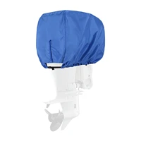 waterproof vented outboard motor boat engine protective cover durable dust cover high quality waterproof oxford fabric blue wo