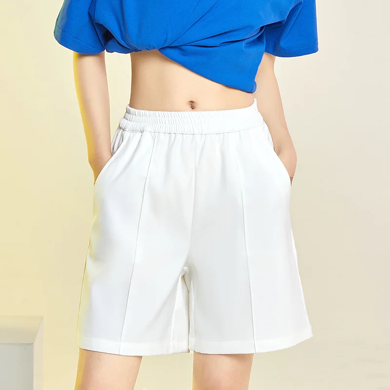 Women'S Fashion Trend Simple And Versatile 5-Point Trousers Summer Lady 2023 New Student Korean Loose Shorts Sports Casual Pants