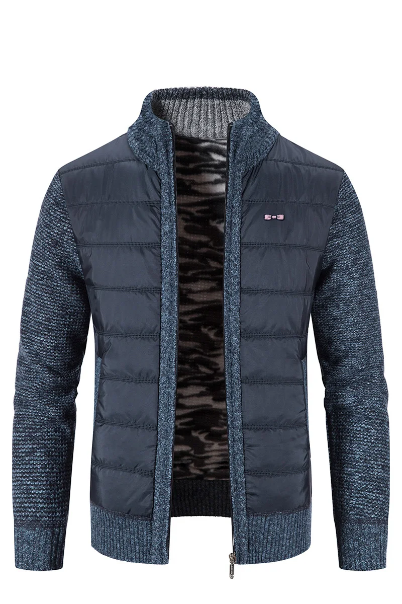 New Sweater Men Pulls Autumn Winter Male Sweater Jackets Casual Zipper Knitwear Plus Size M-3XL  Homme