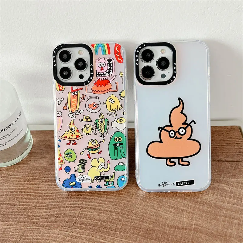 

CASETIFY Full Screen Cartoon Monster Phone Cases For iPhone 14/13/12/11/X/XR/XS 14/13/12/11 Pro Max XS MAX Shockproof Soft Cover