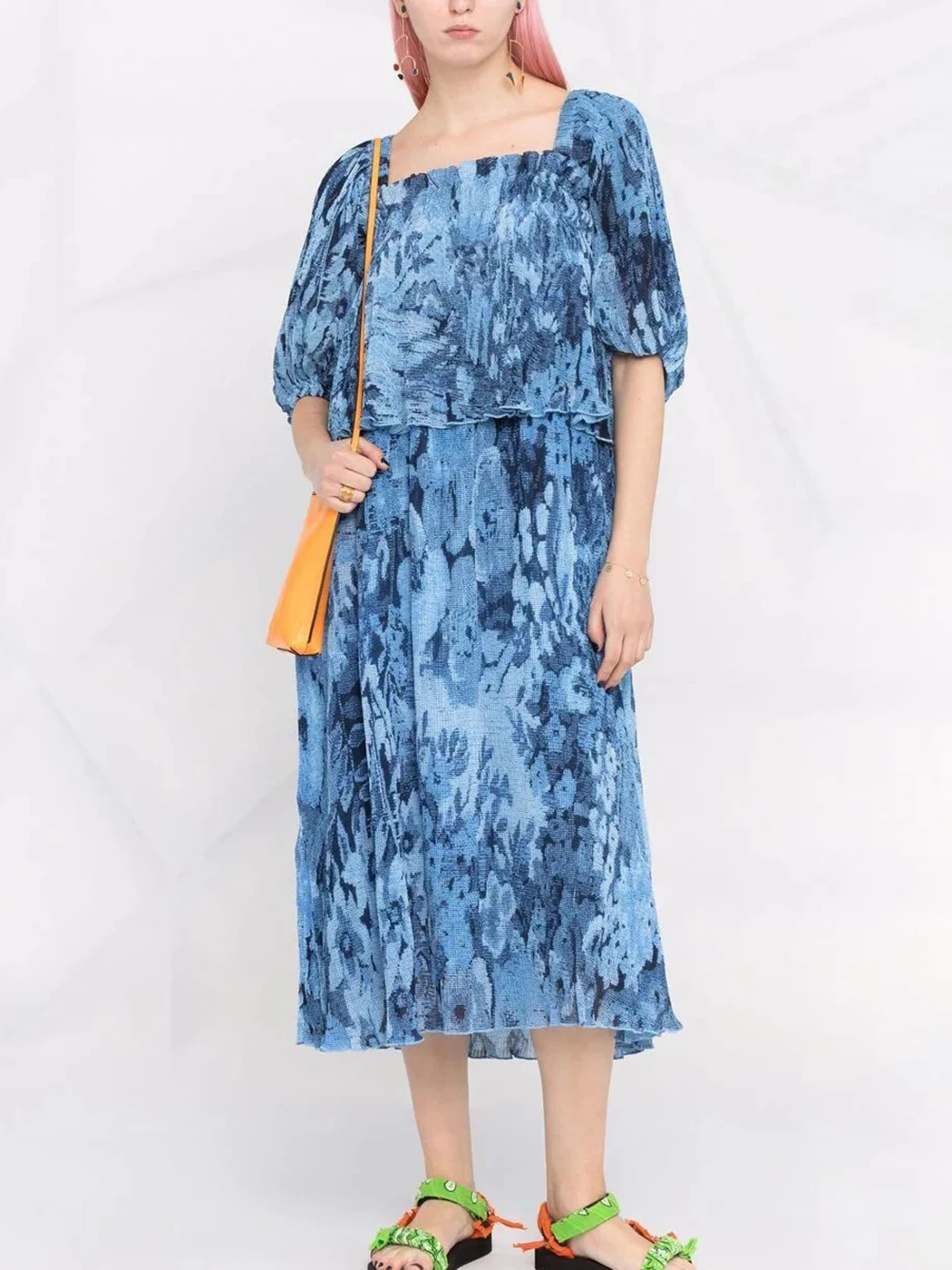 

Женское платье миди с каскадными оборками, повседневное винтажное платье с рукавами-фонариками, пиратский хиппи, лето 2022