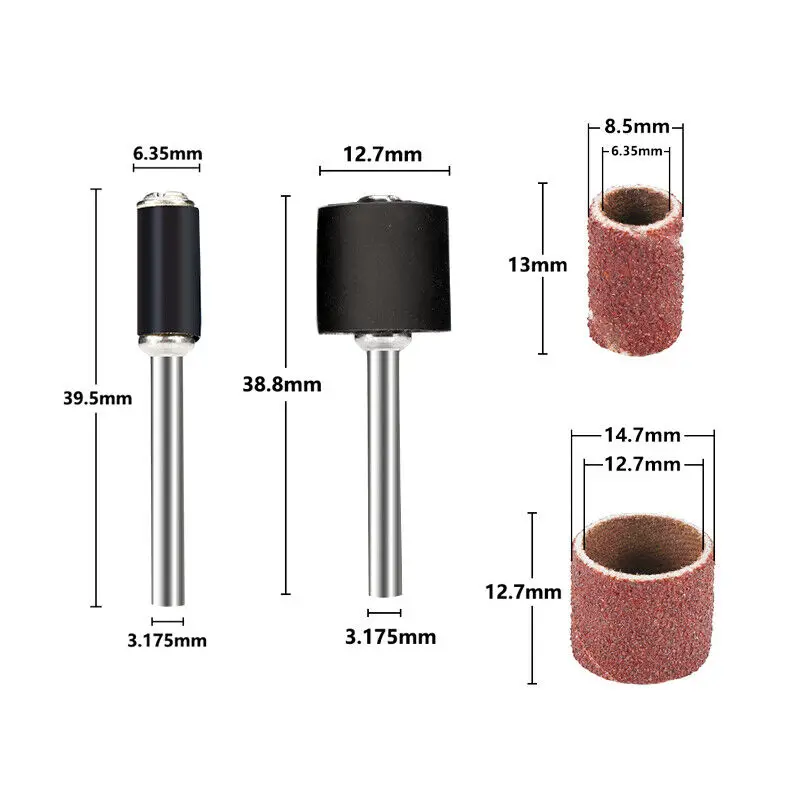 104 шт. шлифовальные втулки шлифовальная лента с шлифовальной оправкой