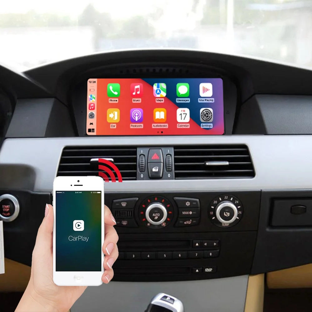 Фото Мультимедийная система для автомобиля Linux 8.9'' 1920*720 с DSP, CarPlay и GPS-навигацией для BMW 5 серии E60 2005-2010 (CIC/CCC) №3