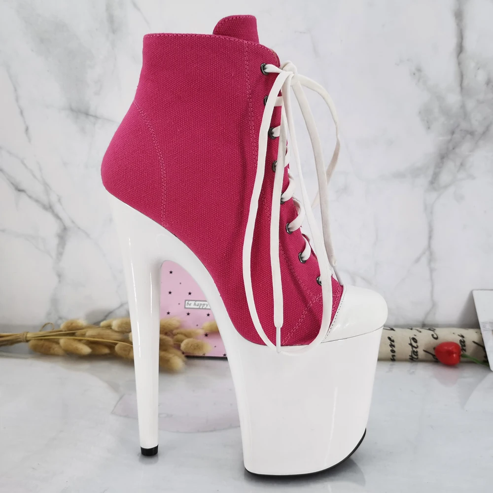 Leecabe  20CM/8inches Pole dance shoes High Heels Pole Dance boot