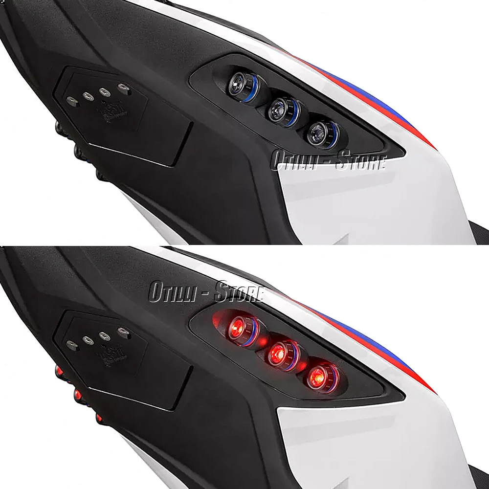 Фото Для BMW S1000RR 2021-2022 новые задние фонари для мотоцикла, светодиодные указатели поворота, указатель поворота, задний фонарь S1000RR 2020 №4