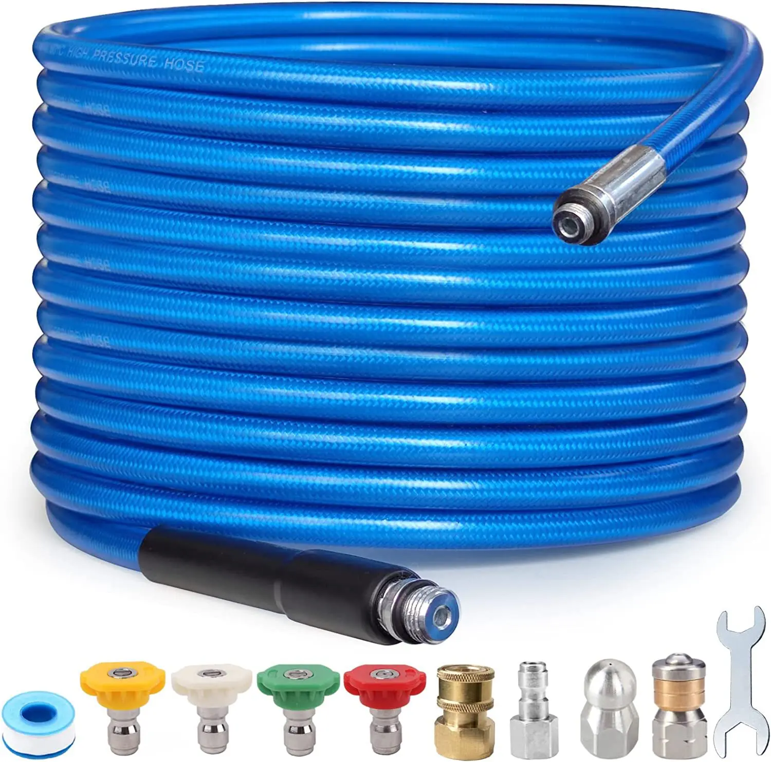 

High Pressure Washer Drain Drain Drain Kit Drain Blockage Drain Hose 5800PSI NPT 1/4 Inch