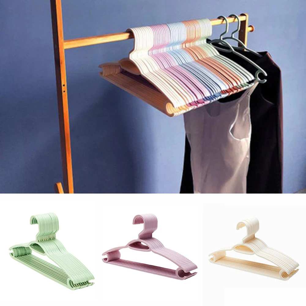 

Нескользящая сушилка для одежды, 10 шт., пластиковые вешалки для одежды, без Плеч, подвесной шкаф, органайзер, экономный органайзер, VC