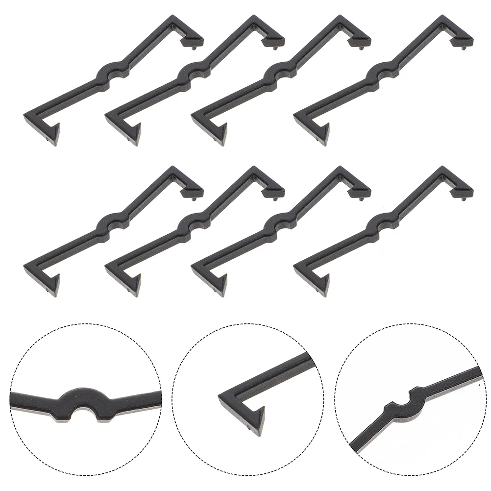 

50 Pcs Hook Fastening Buckle Peg Board Accessories Pegboard Hooks Lock Black Clips Garage Plastic Locks Holder