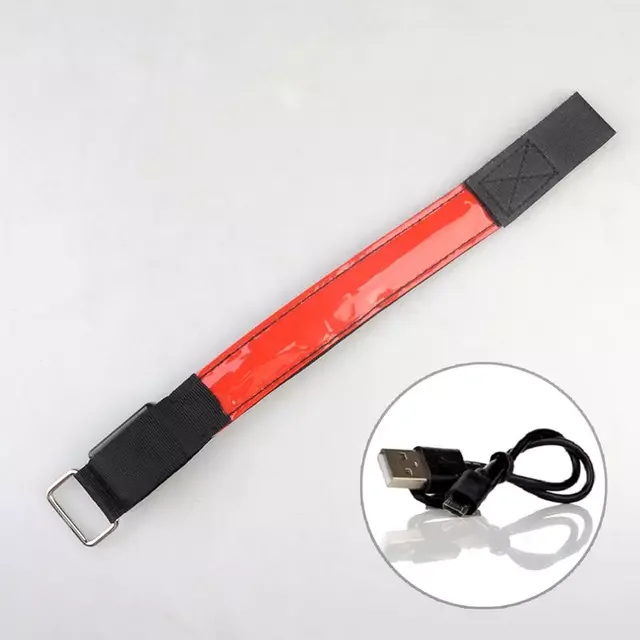 

Luminous Armband USB Rechargeable Running Refective Bands Cycling Gear Night Safety Band for Joggers Bikers Walkers Concerts