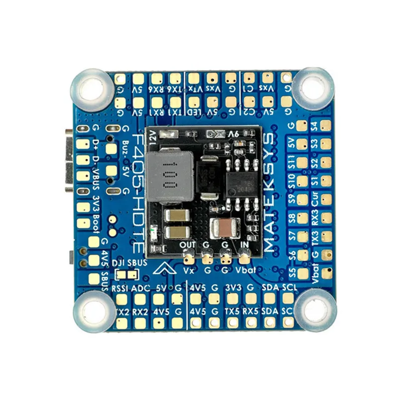 MATEK F405-HDTE Dual BEC Baro OSD Blackbox 3-12S LIPO F4 Контроллер полета 30x30 мм для радиоуправляемых летательных аппаратов FPV беспилотных аппаратов
