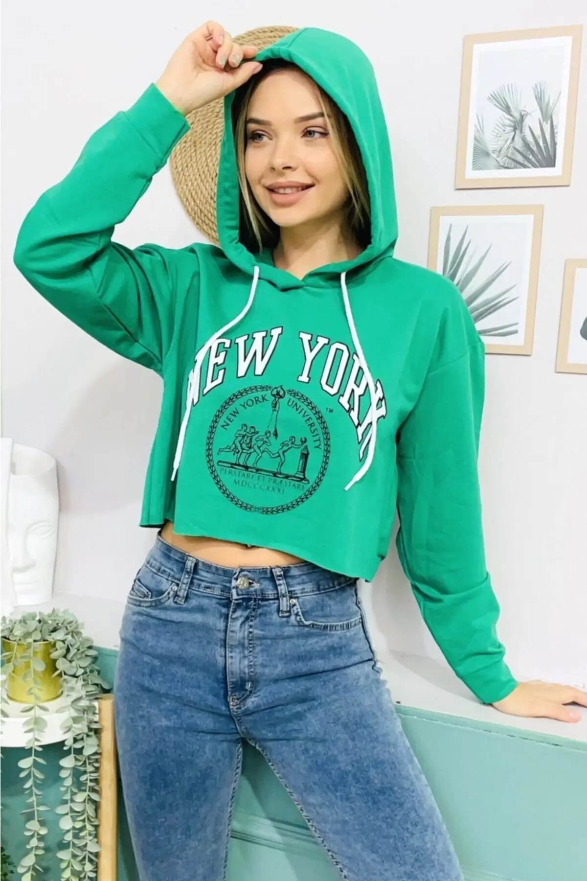 

Women's Sweatshirt Hooded Crop Hoodies Style All Season 2022 New Designer Pullovers Hoodies Lady Sweatshirts Sweatshirts Fleece Hooded