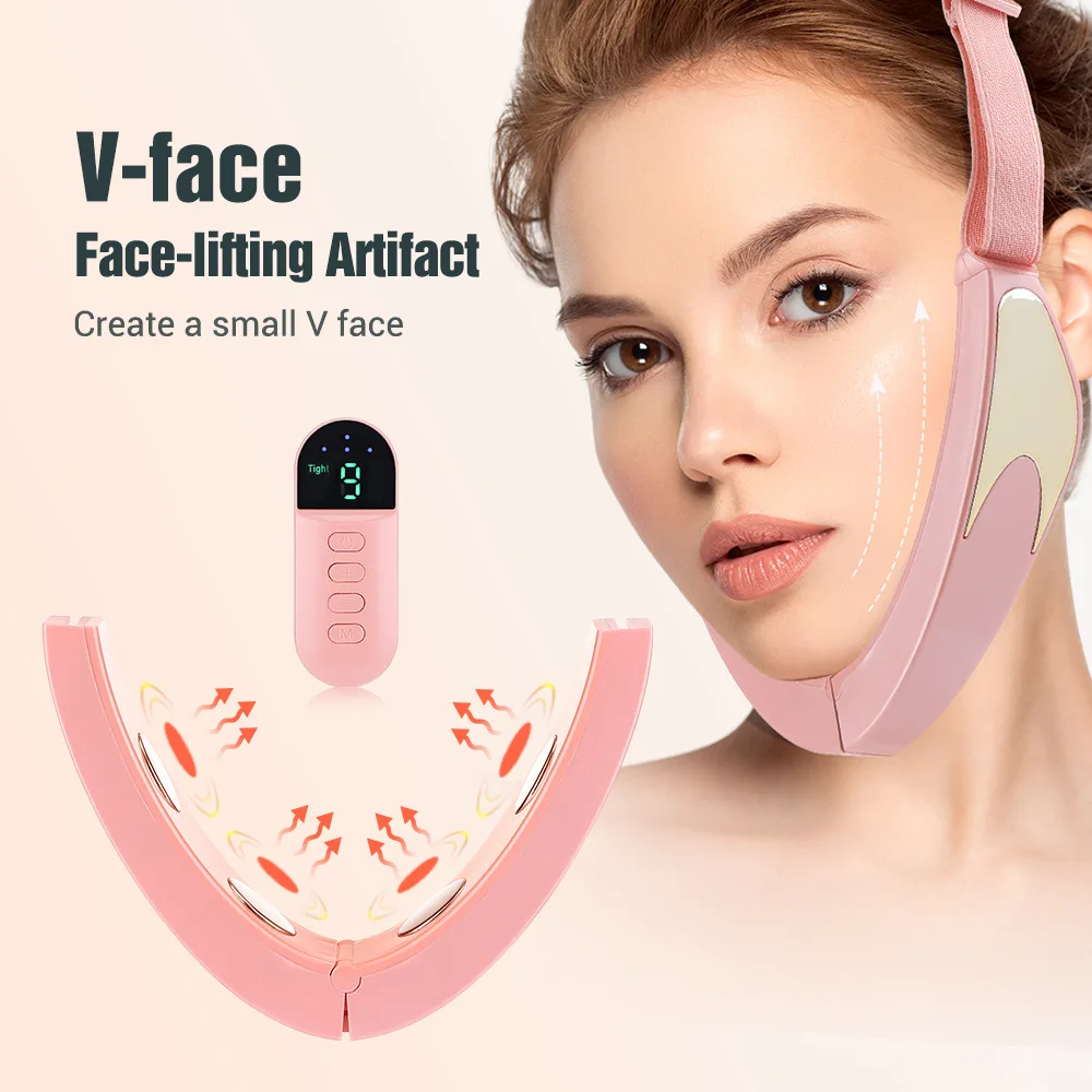 

EMS Face Lift Machine Electric Facial Lifting Device Double Chin Remover Face Slimmer Tightening Massager V Line Cheek Lift Up