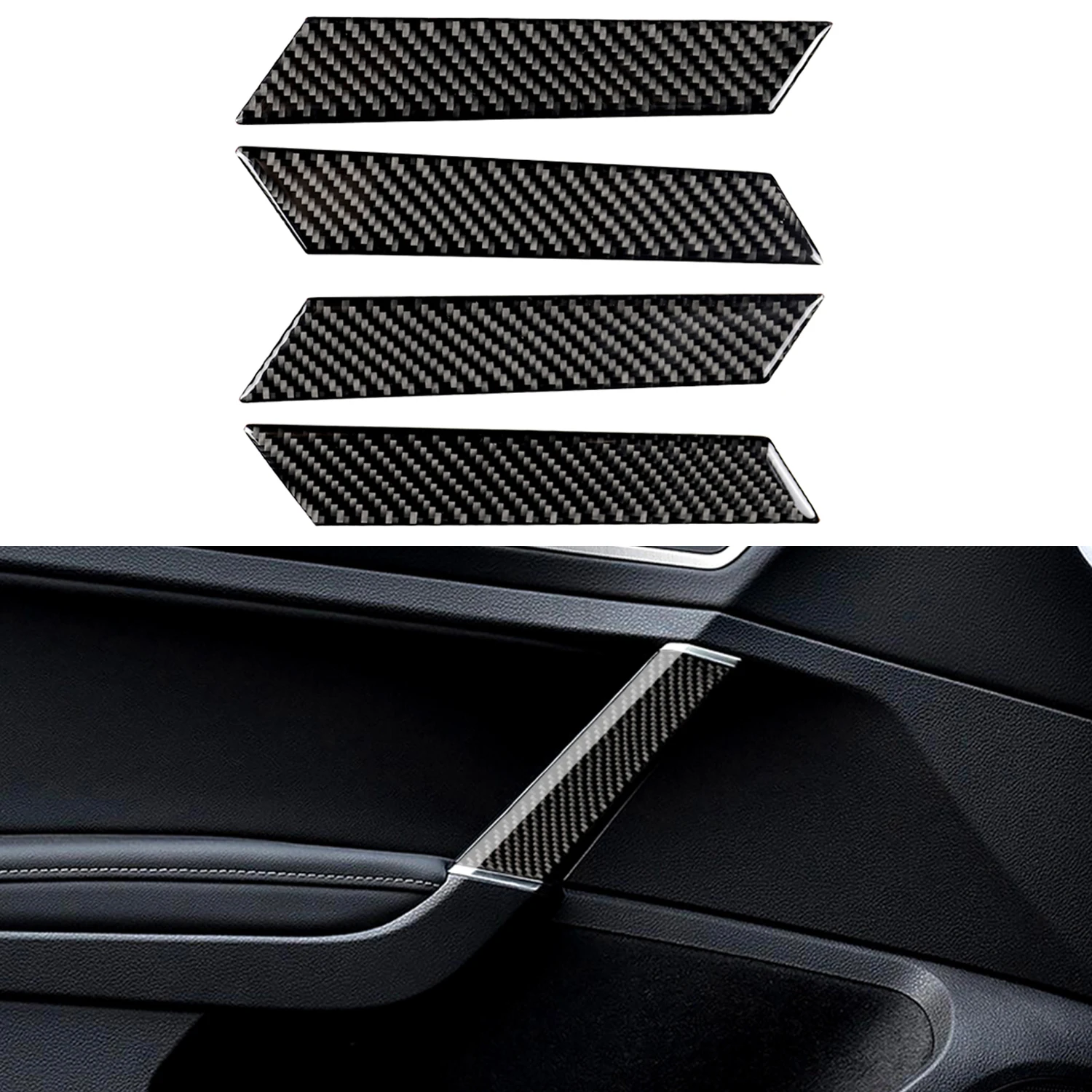 

Автомобильные аксессуары для Ford Mustang Mach-E 2021 2022, покрытие заднего бокового крыла из углеродного волокна, отделка, 2 шт.