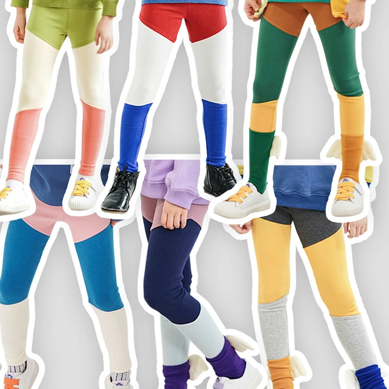 

Детские брюки в стиле пэчворк, летние хлопковые детские леггинсы, Разноцветные длинные брюки для девочек, облегающие брюки для мальчиков