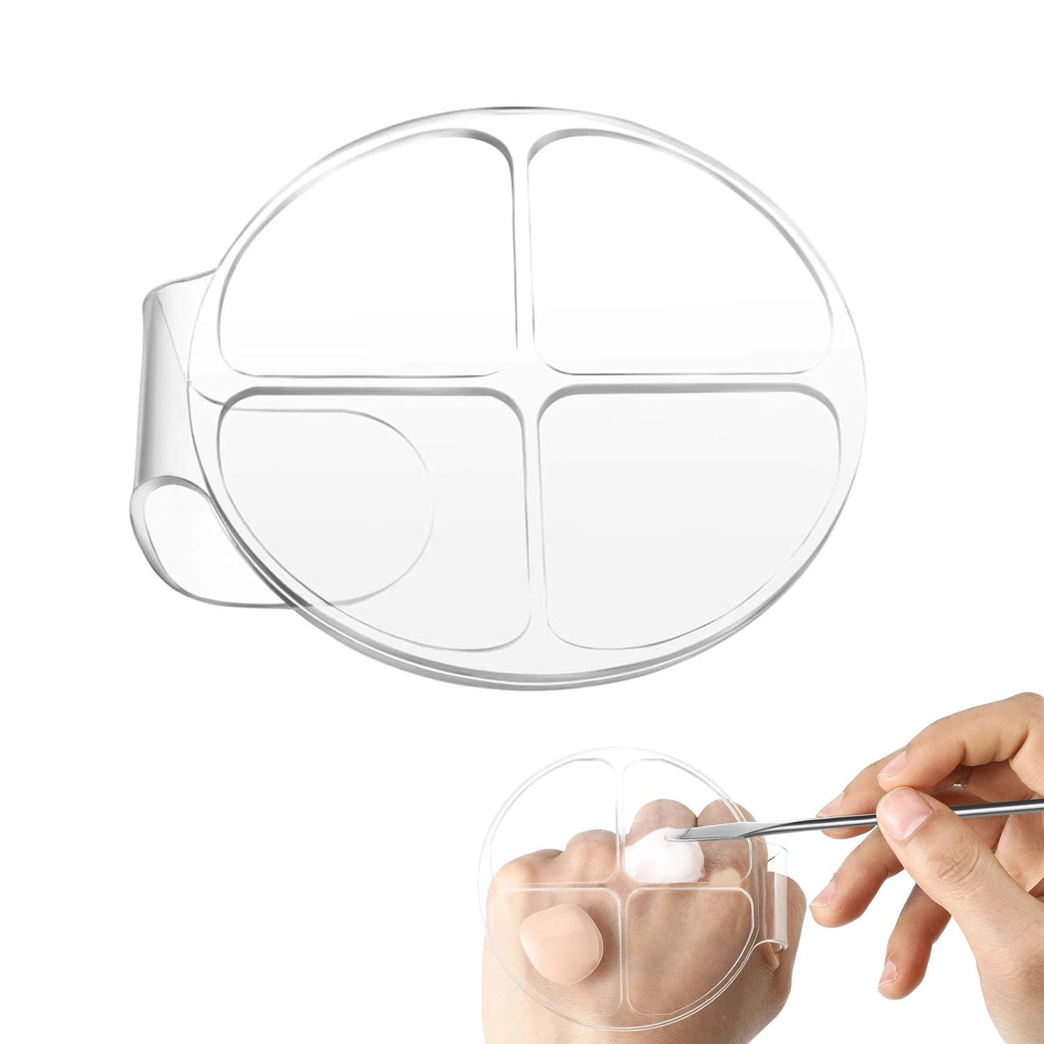 Палитра для смешивания лаков ногтей акриловые зеркальные маникюрные палитры