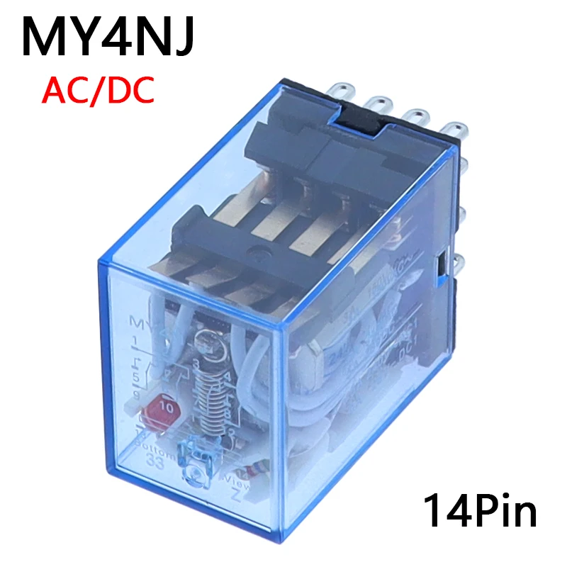

1 шт. MY4 реле общего назначения 4pdt, 14pins relais DC 12 В/ 24 В/110 В 220 В реле MY4 переключатель