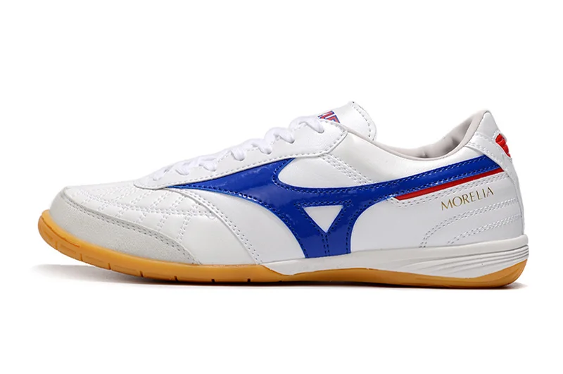 Authentic Mizuno Creation MORELIA IC M8 Men's Sports Shoes Mizuno Outdoor Sneakers White/Blue Color Size Eur 40-45