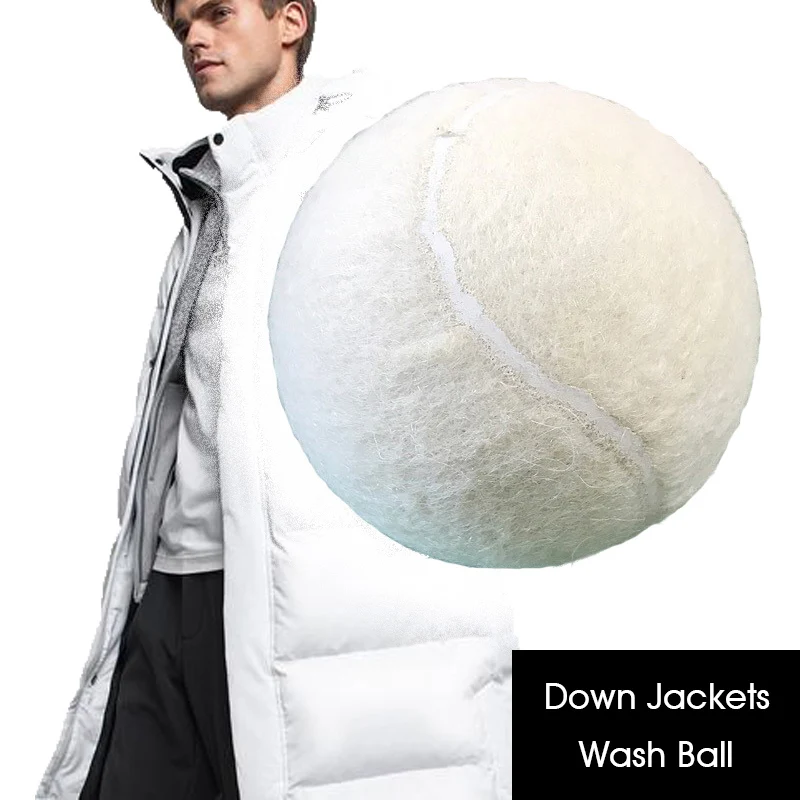 White Tennis Wash Ball for Down Jackets Machine Wash High Quality Grade Tennis Balls Pack of 3/6