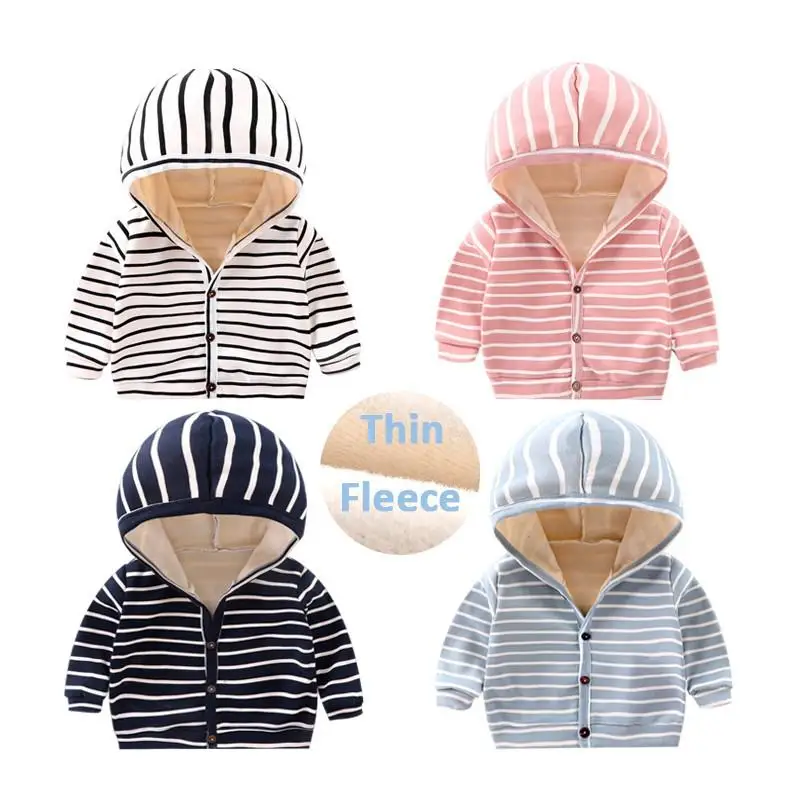 

Кофта детская флисовая с капюшоном и длинными рукавами, на флисе, От 2 до 5 лет