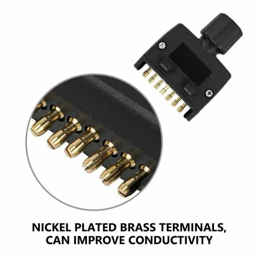 

Trailer Plug Lightweight Premium User-friendly 7 Pin Towing Wiring Socket For Trailer Cable Socket Cable Connector