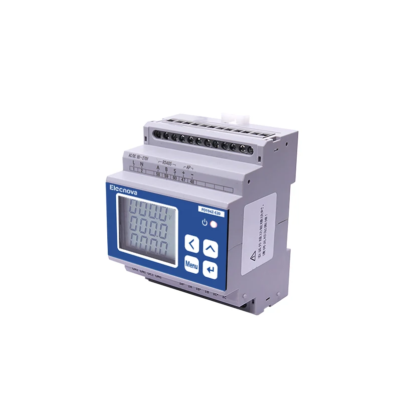 

Elecnova energy management LCD Display RS485 harmonics 3 phase Din rail power analyzer meter