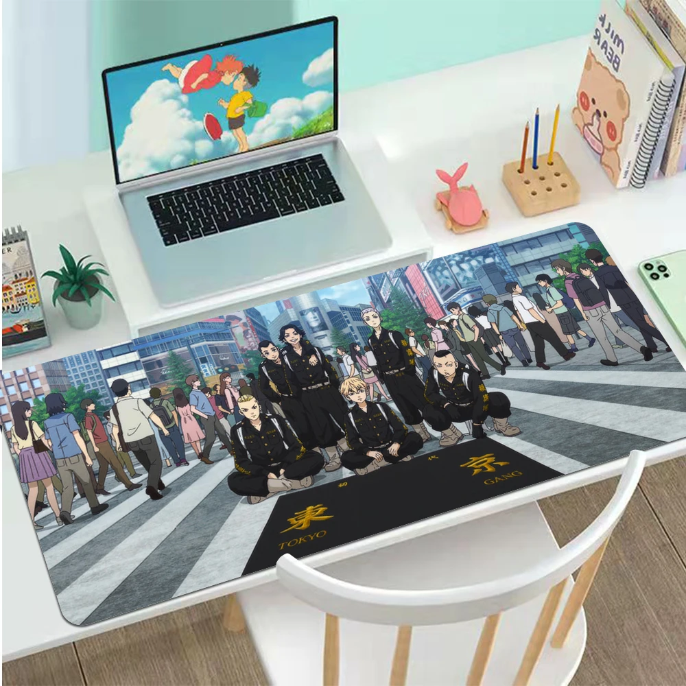 

Anime Tokyo Revengers Mouse Pad HD Print Computer Gamer Mouse Mat Locking Edge Mousepad XXL Keyboard PC Mice Mats Pad for csgo