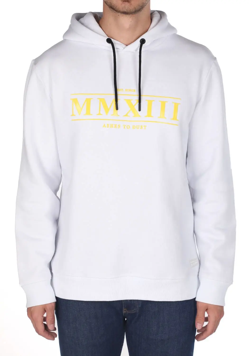 

Markapia White Mens Hoodie Sweatshirt