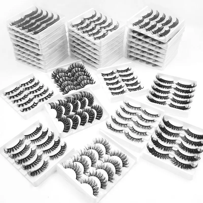 

5 пар в упаковке, 5D норковые ресницы, накладные ресницы, ручная работа, пушистые Искусственные ресницы, натуральные инструменты для макияжа ...