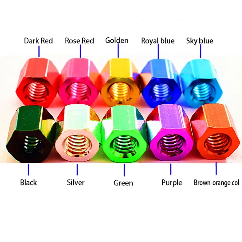 1 шт. M5 M6 Шестигранная прокладка шестигранные шпильки гайки винтовые стержни
