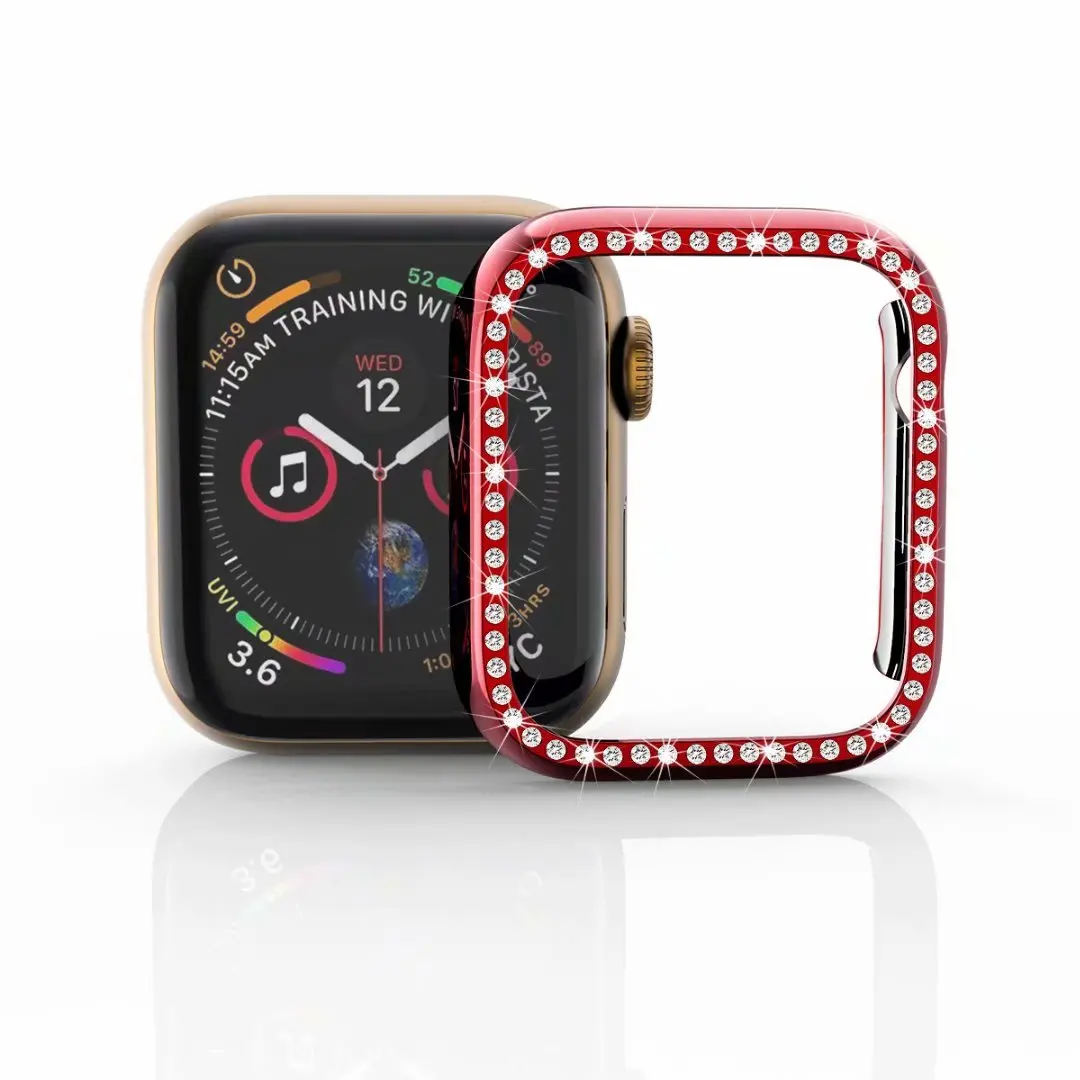 Чехол для Apple Watch Series 3 4 7 5 PC тонкий чехол iWatch защитная пластиковая рамка 40 мм 44 45 42