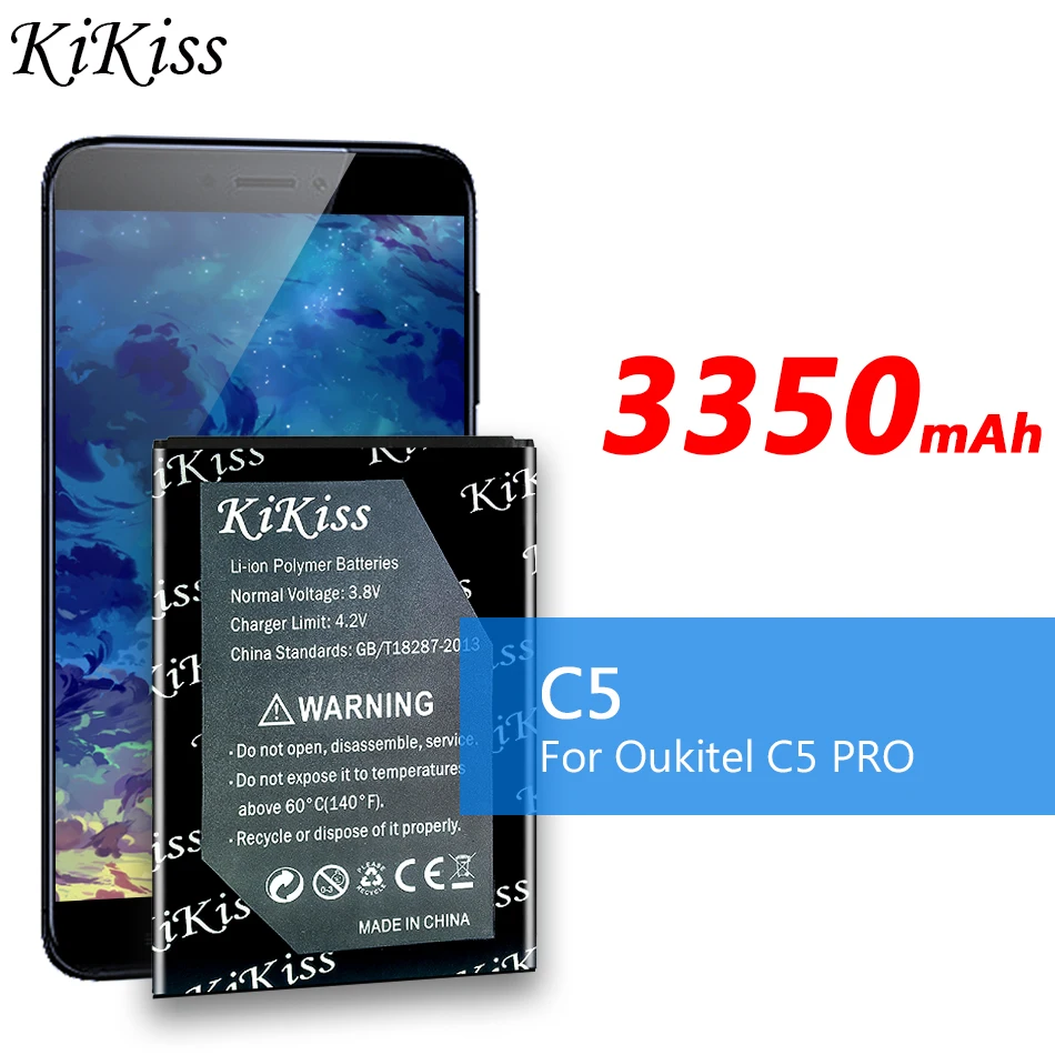 

Аккумулятор KiKiss 3350 мАч для OUKITEL C5 Oukitel C5 Pro C5Pro
