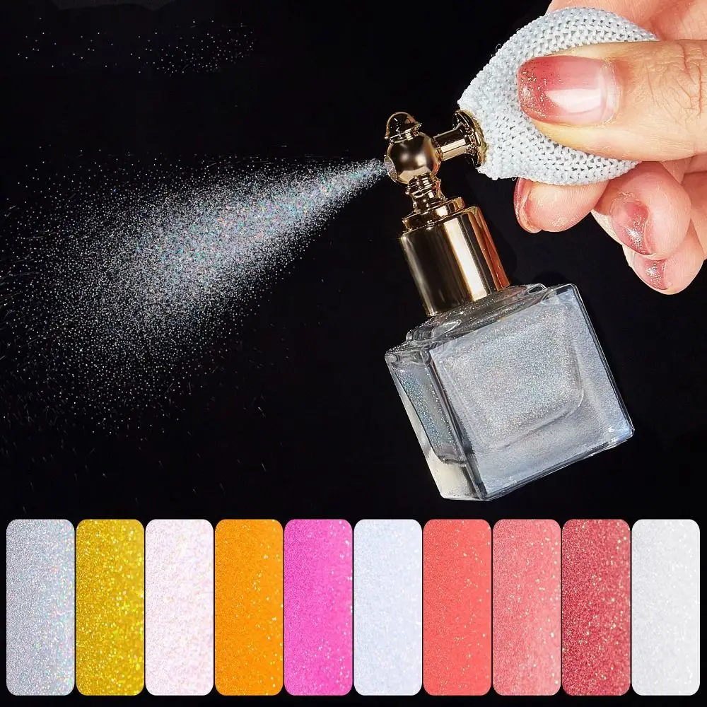 

Макияж для ногтей Сверхтонкий блеск для лица блеск для тела серебристый красный блеск спрей