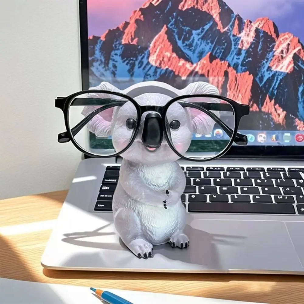 Фото 3D Kawaii держатель для очков, стойка для очков Коала Корги, витрина для очков, ПВХ, резиновая подставка для очков со слоном, офисная стойка №2