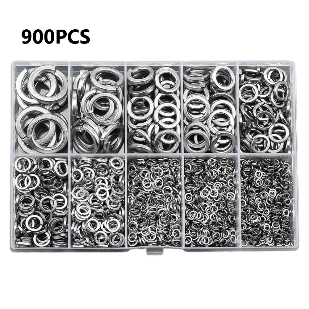 900 шт. пружинные стопорные шайбы из нержавеющей стали 304 для винтов болтов