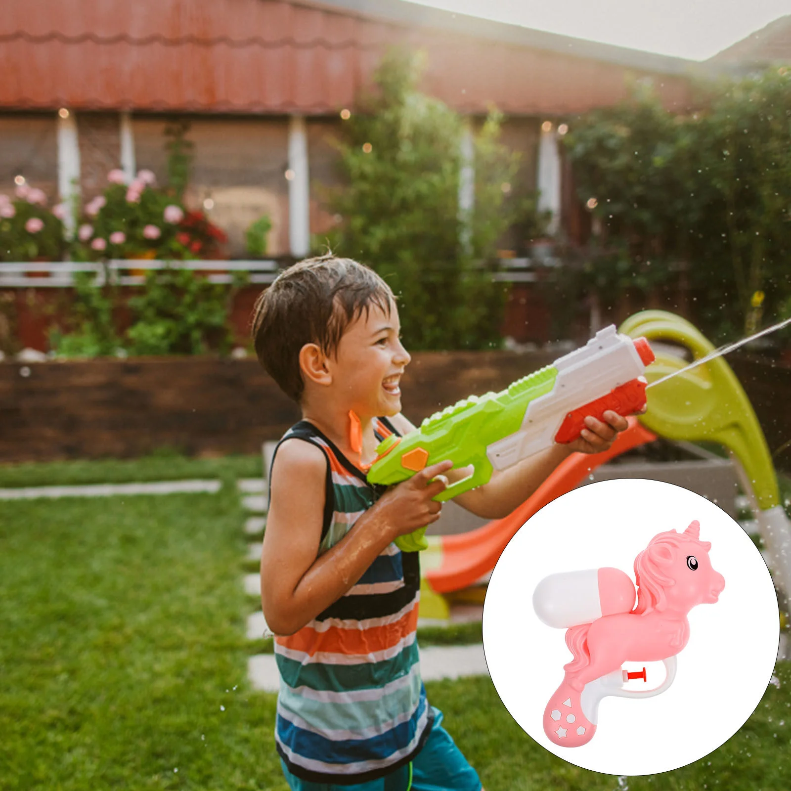 

4 Pcs Beach Water Squirt Guns Toy Toys Toddlers Kids Cartoon Outdoor Shooter